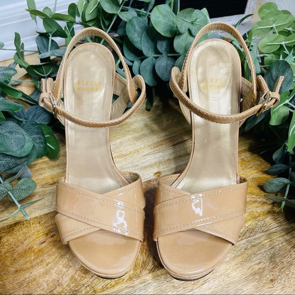 Stuart Weitzman - Nexus Platform Patent Sandals 8 - Picture 4 of 15